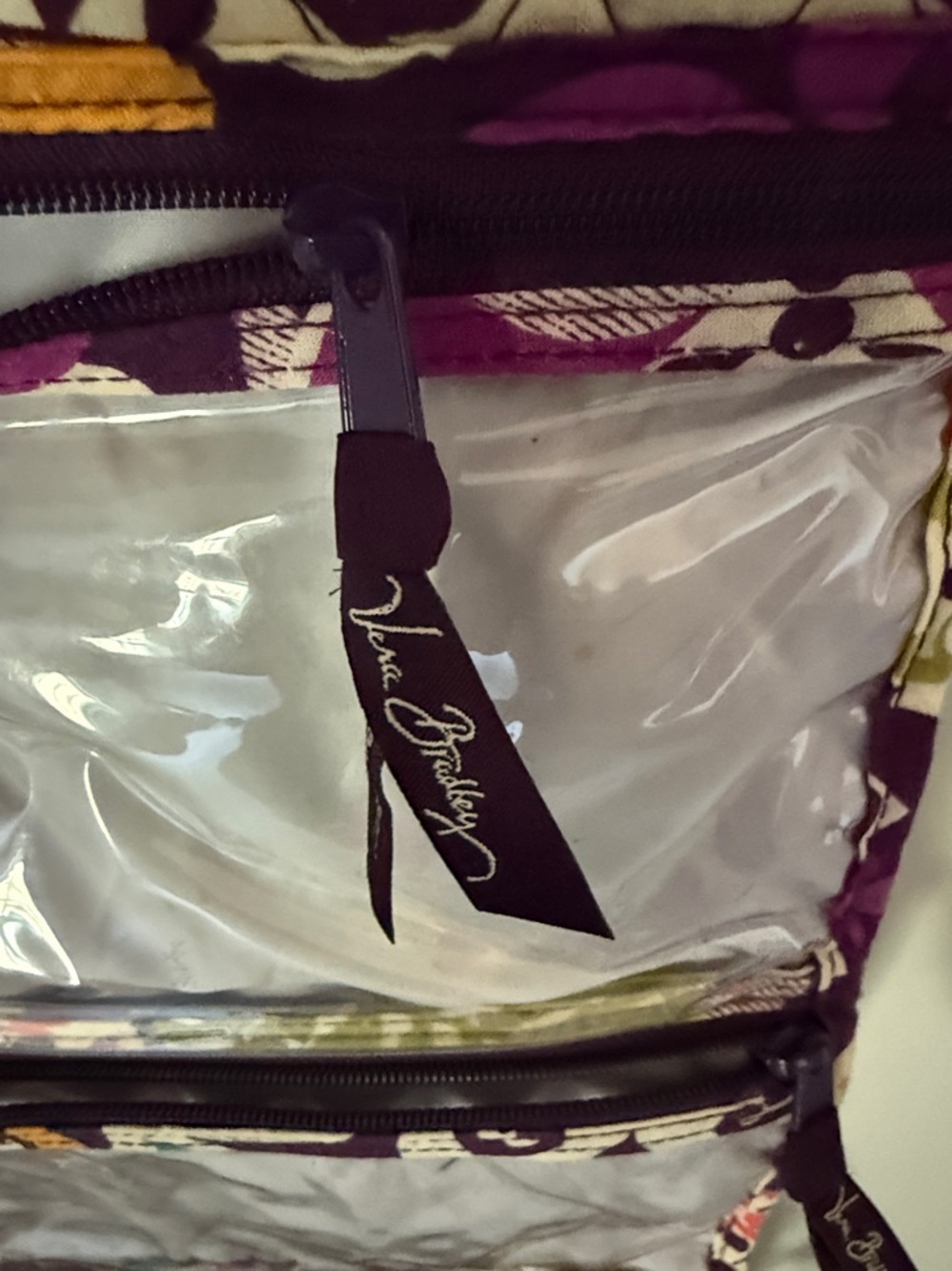 Vera Bradley Purple Multi Quilted Hanging Organizer - Picture 2 of 6